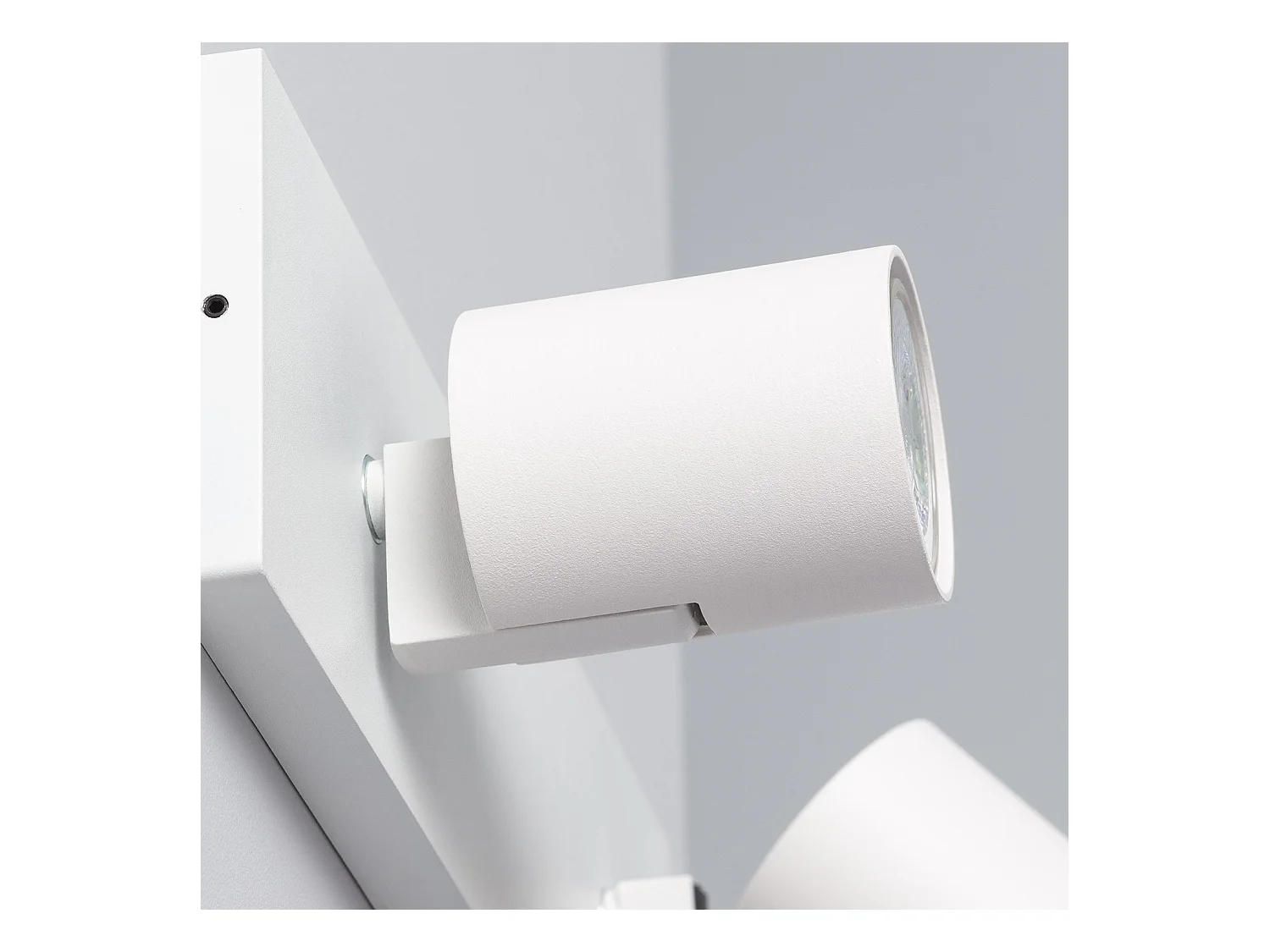 Spot à Douille Double en Saillie Orientable Aluminium Gylu à Ampoule GU10  Blanc