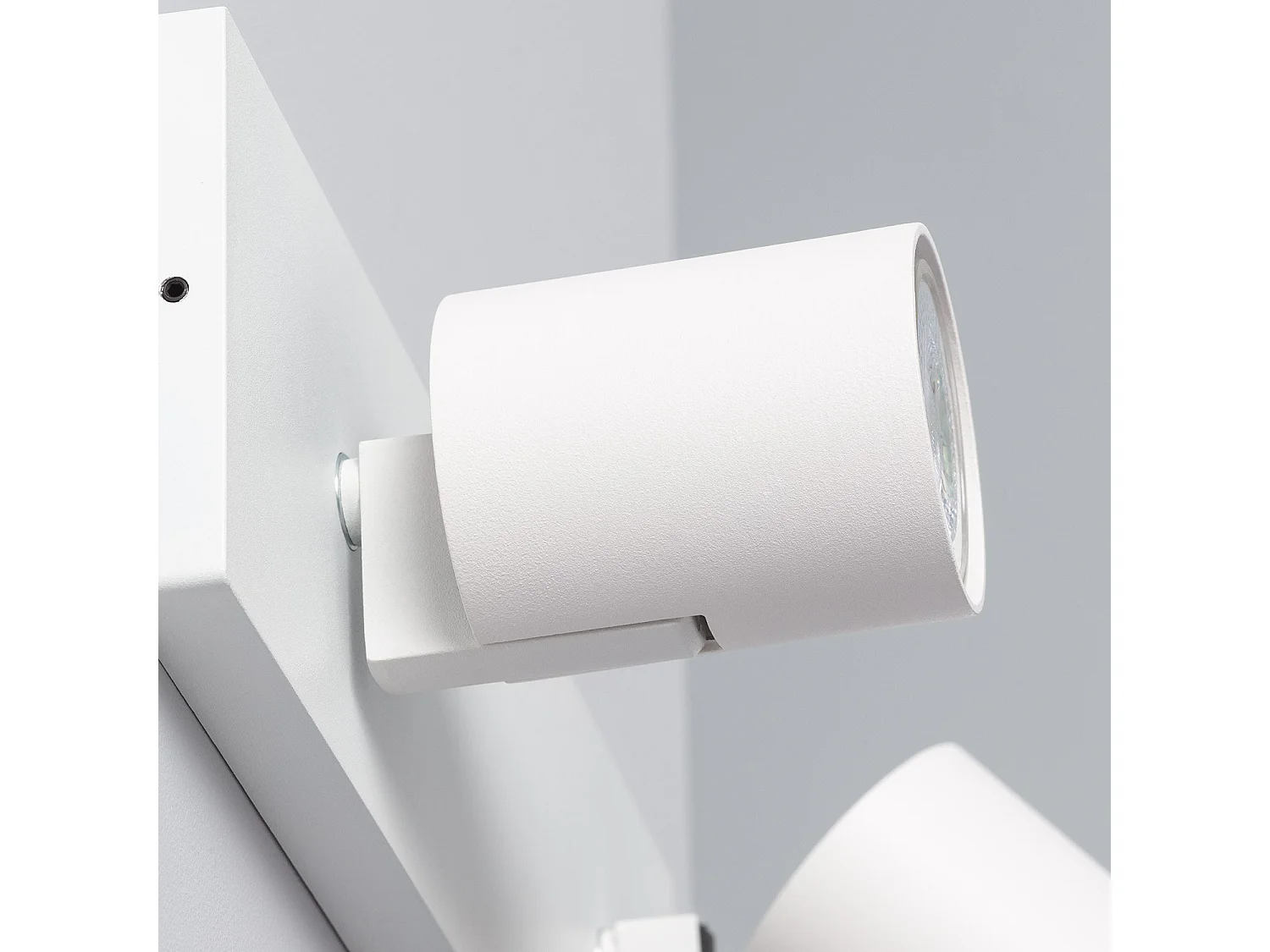 Spot à Douille Double en Saillie Orientable Aluminium Gylu à Ampoule GU10  Blanc