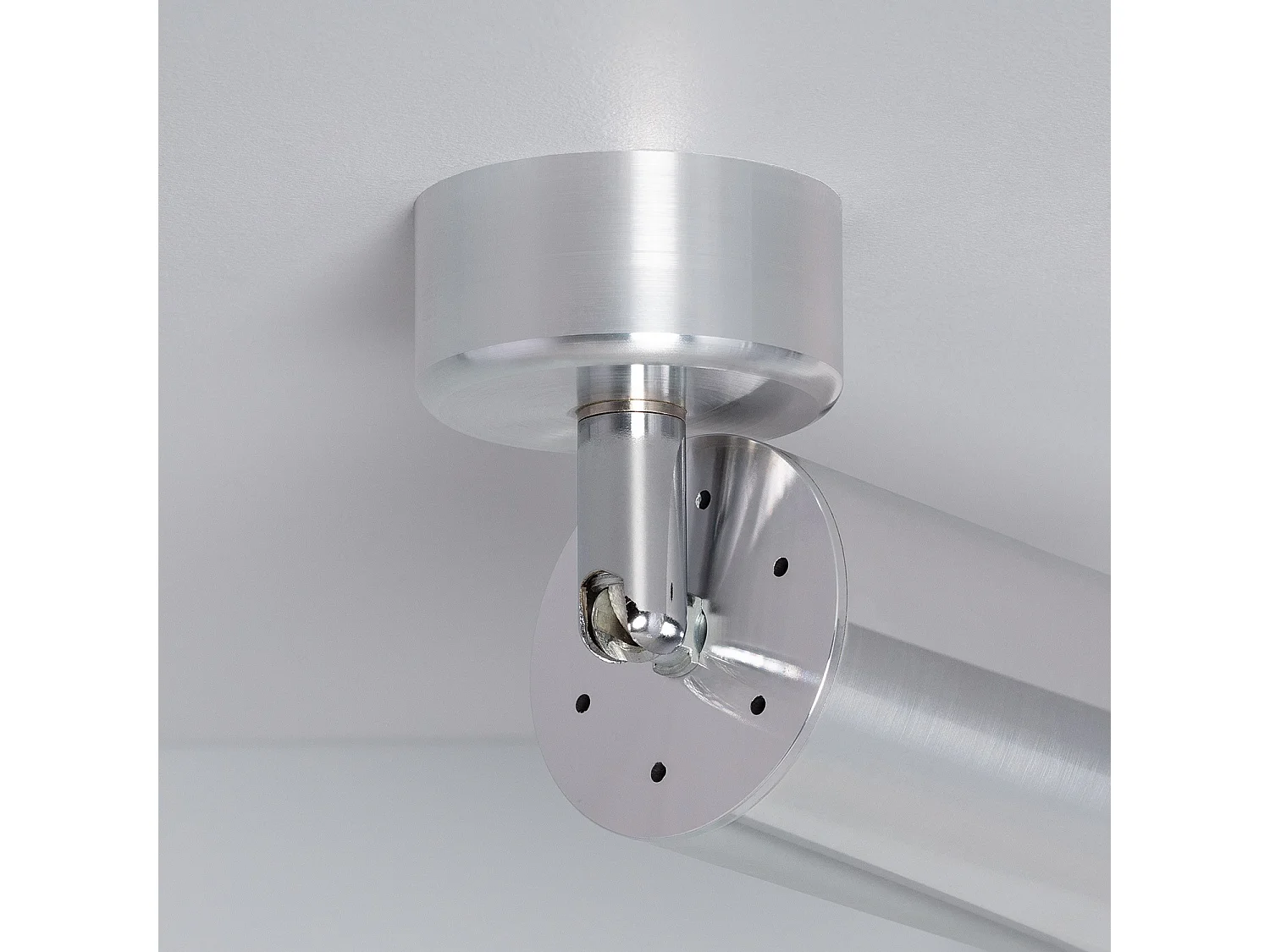 Spot à Douille Aluminium Quartz pour Ampoule GU10 Argent