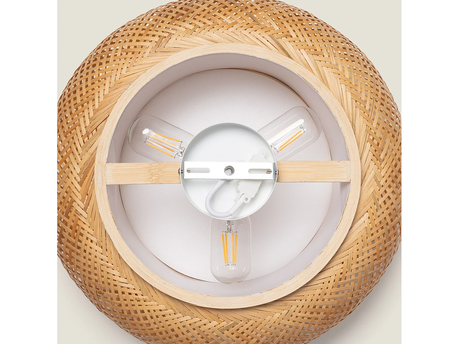 Plafonnier Bambou Sorolla Naturel