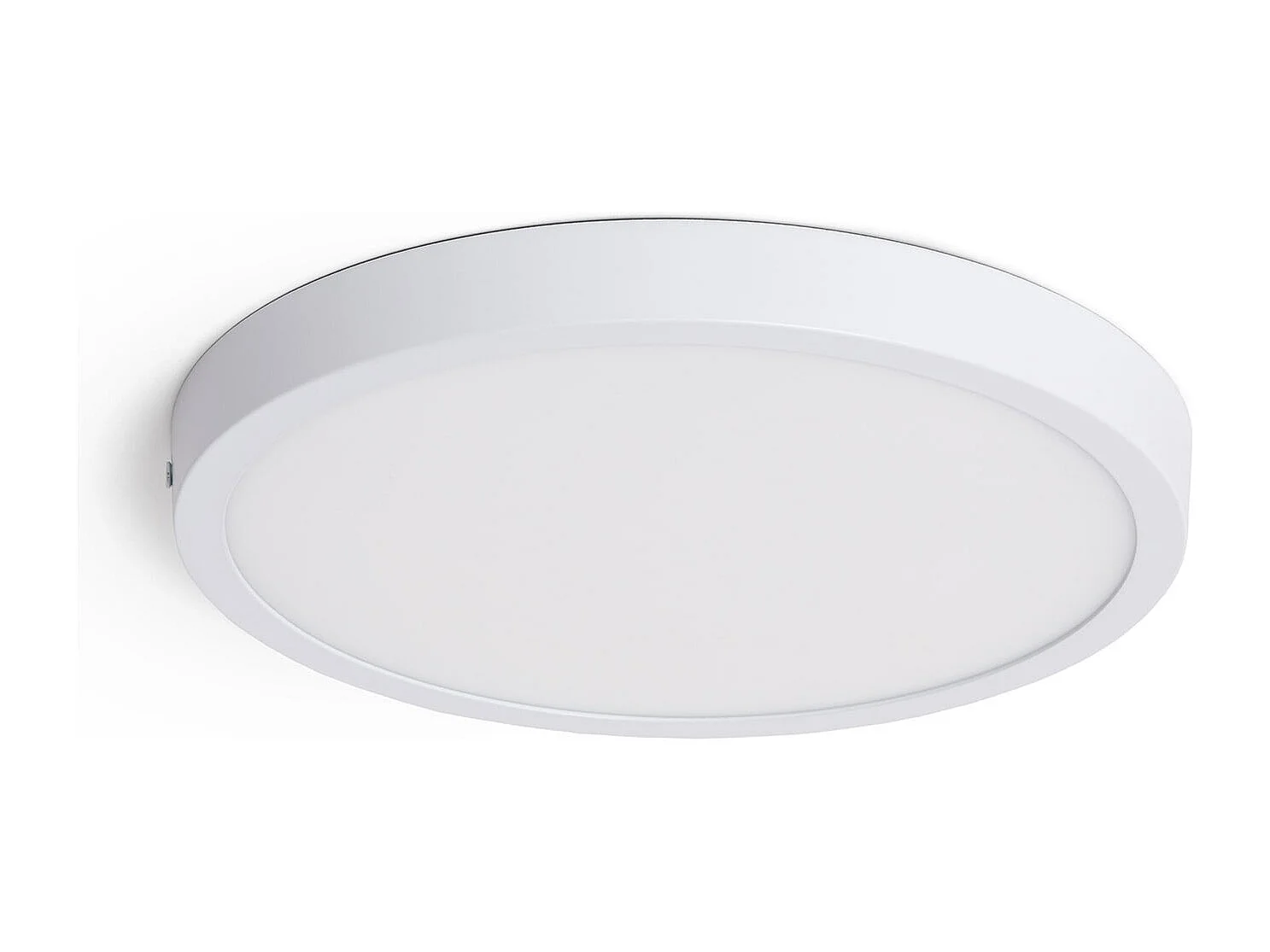 Plafonnier LED 24W Rond Aluminium Ø280 mm Slim CCT Sélectionnable Galán SwitchDimm Blanc