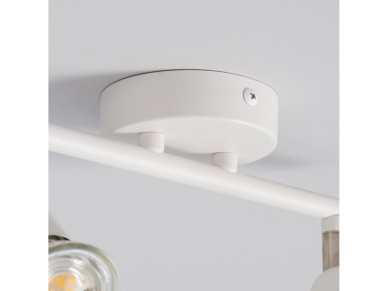 Plafonnier Orientable Aluminium Oasis 2 Spots Blanc Blanc