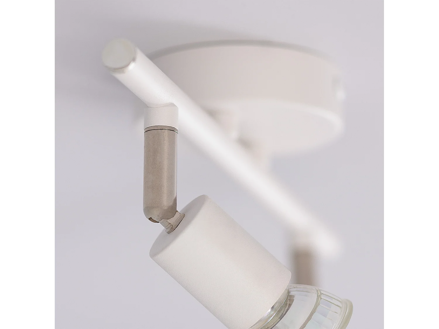 Plafonnier Orientable Aluminium Oasis 2 Spots Blanc Blanc