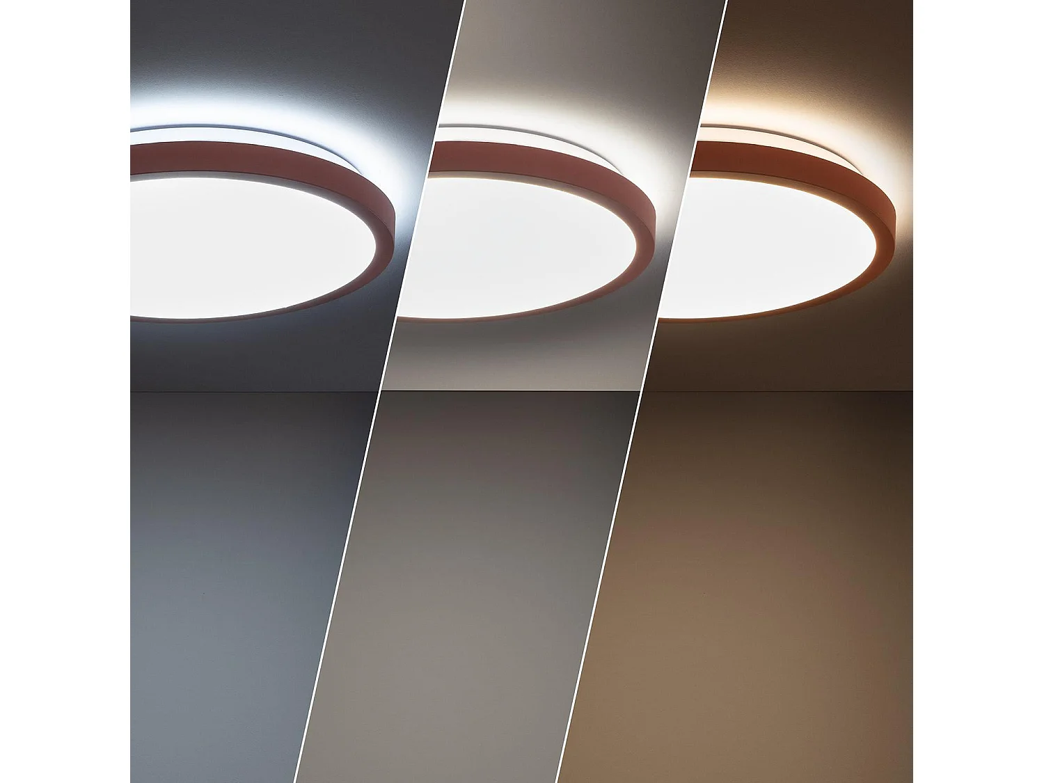 Plafón LED 19W Circular Ø400 mm CCT Seleccionable Faina Rosa