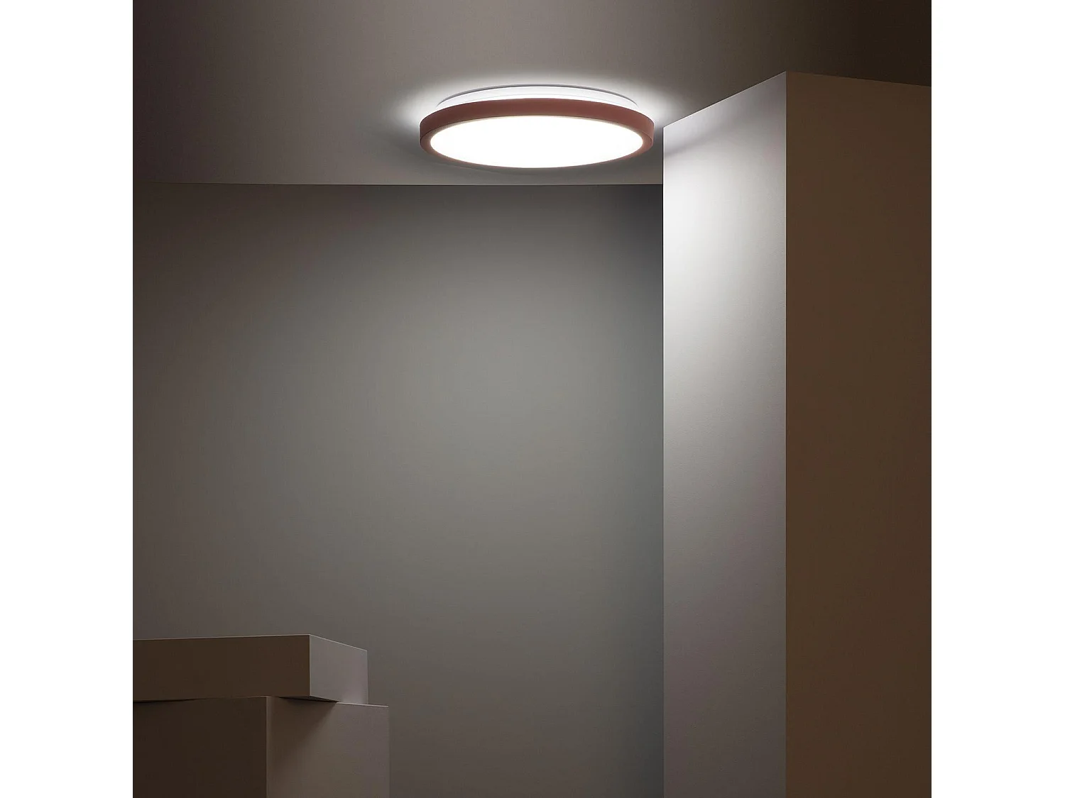 Plafón LED 19W Circular Ø400 mm CCT Seleccionable Faina Rosa