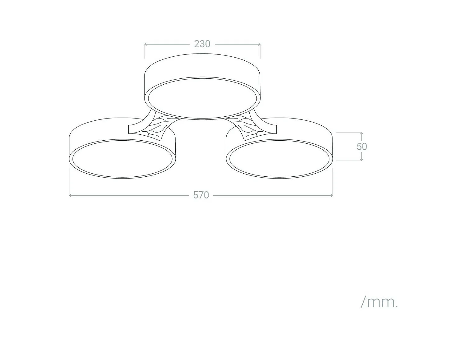 Plafoniera LED 30W Metallo e Legno CCT Selezionabile Sams Multicolore