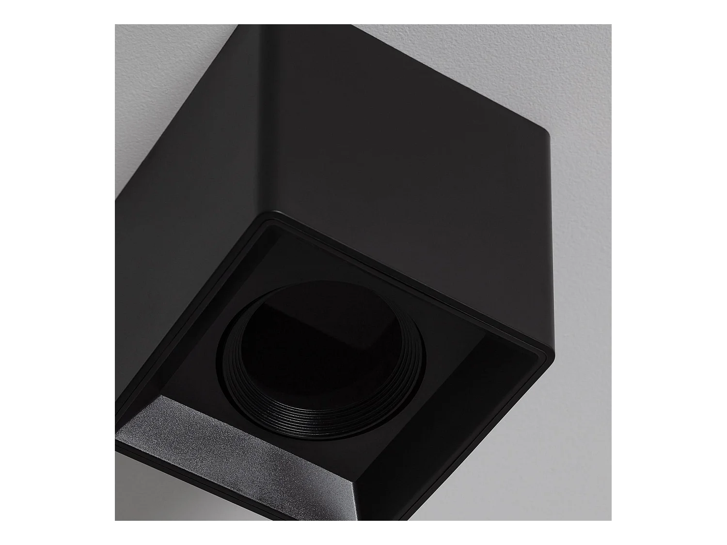Aplique de Techo Cuadrado Space Negro