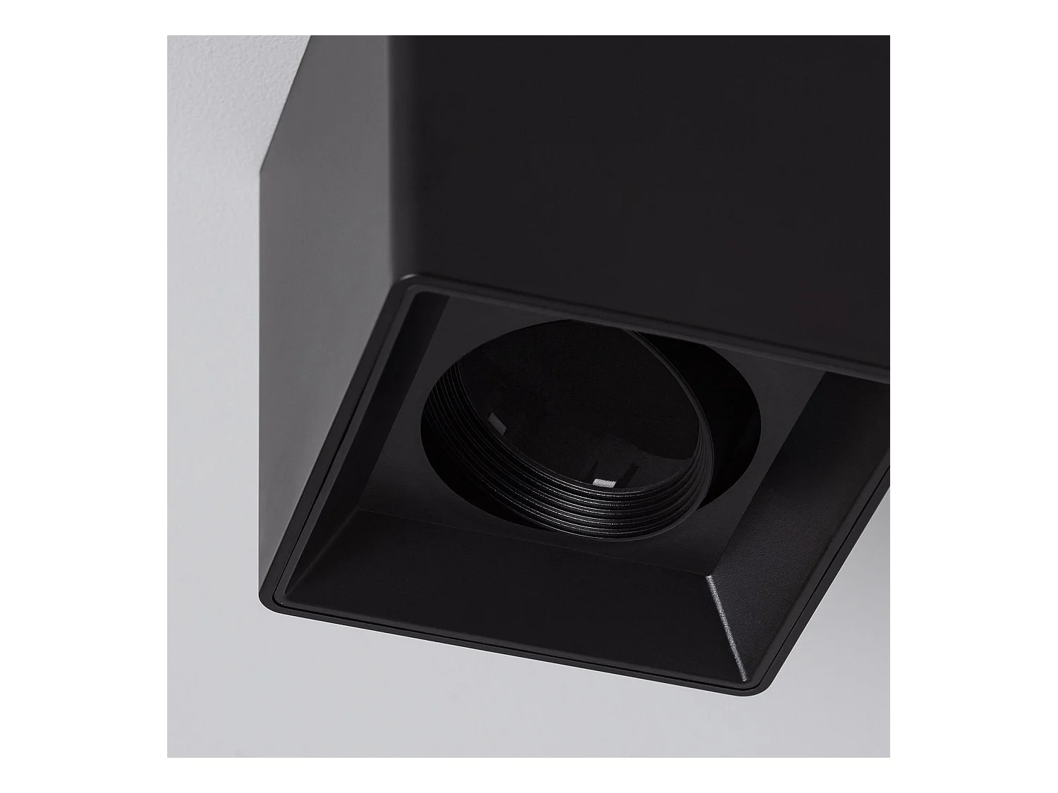 Aplique de Techo Cuadrado Space Negro