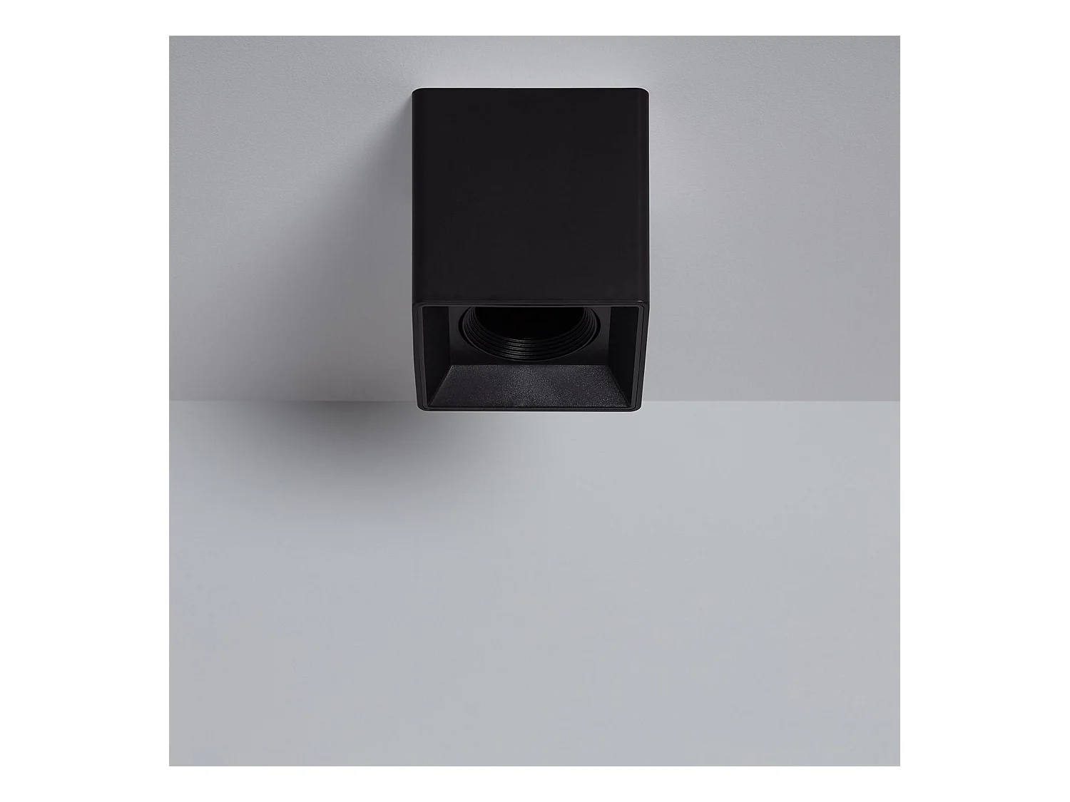 Aplique de Techo Cuadrado Space Negro