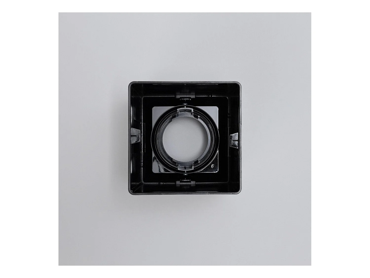 Aplique de Techo Cuadrado Space Negro