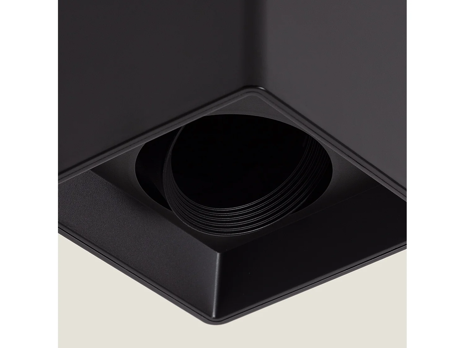 Applique da Soffitto Quadrato Space Nero