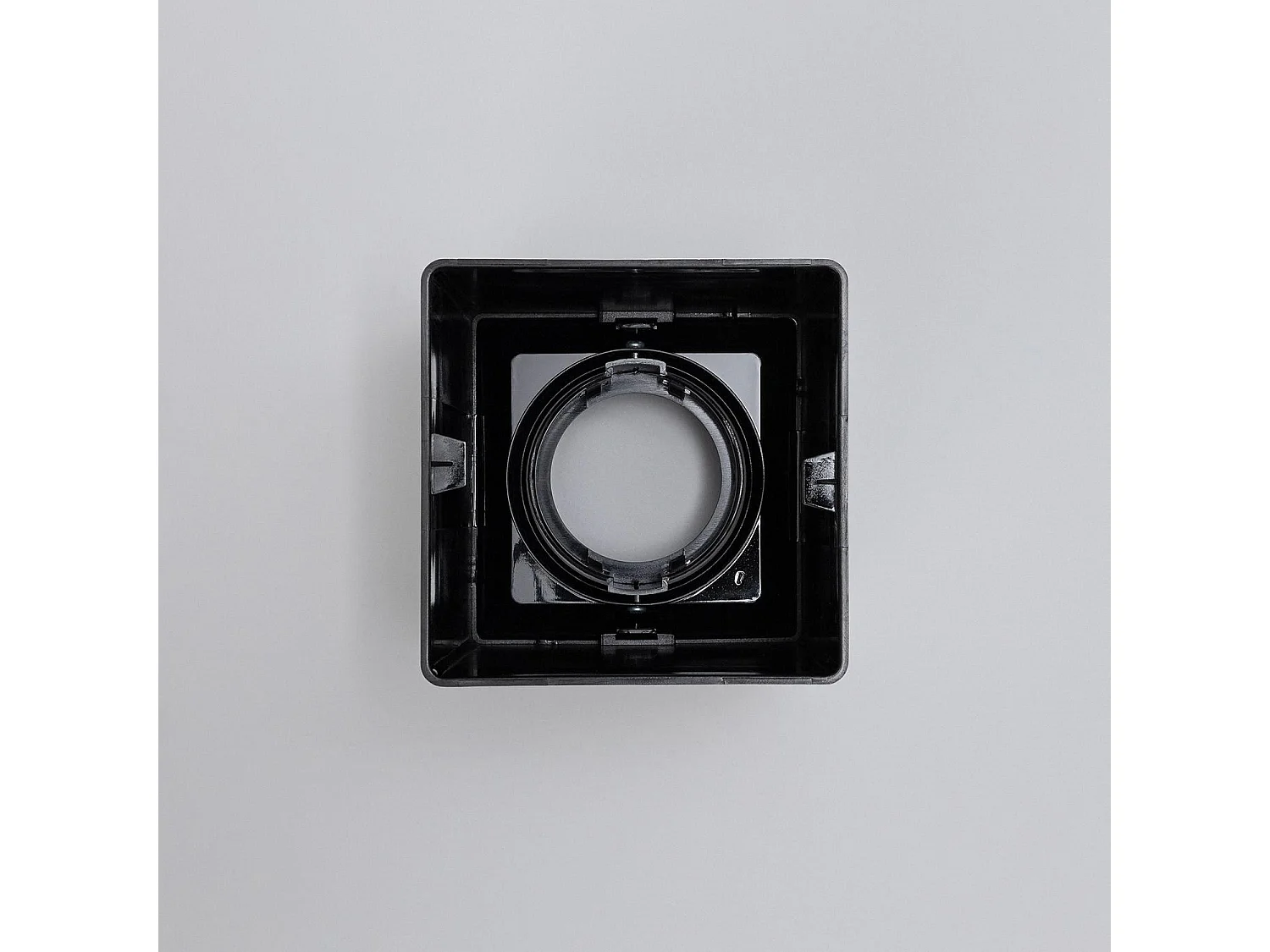 Applique da Soffitto Quadrato Space Nero