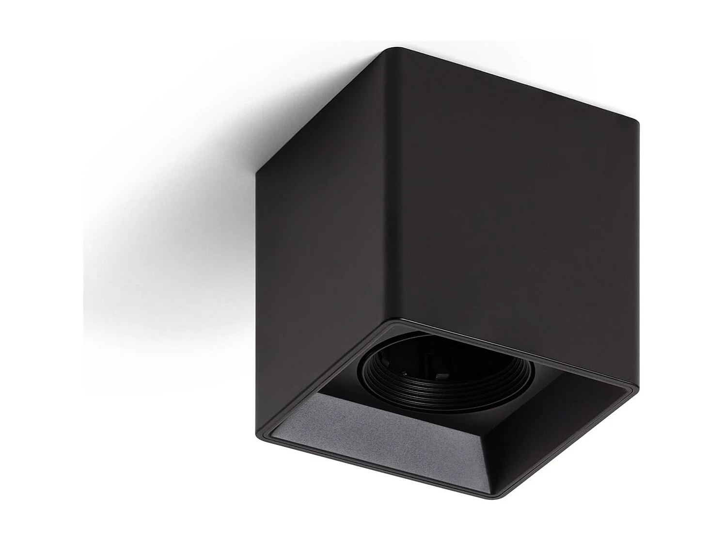 Applique da Soffitto Quadrato Space Nero