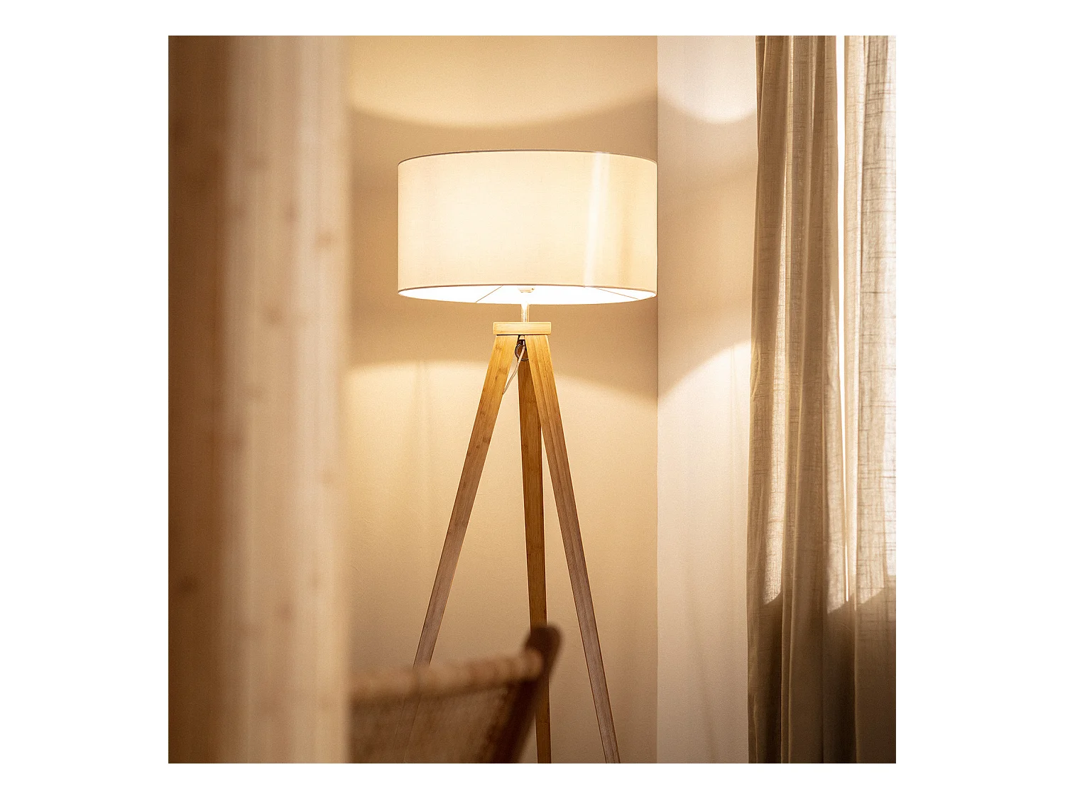 Lampadaire Wol Blanc