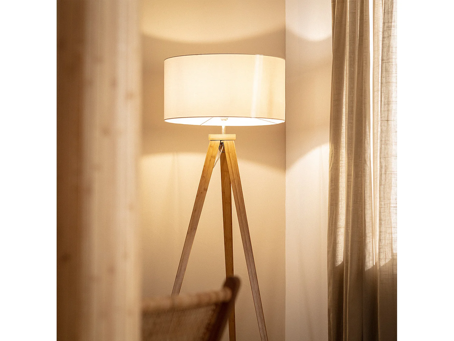 Lampadaire Wol Blanc