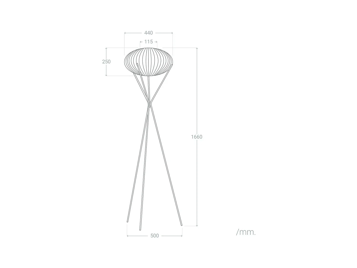 Lampadaire Ronax Naturel