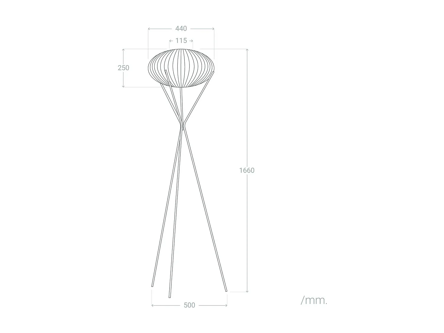 Lampadaire Ronax Naturel