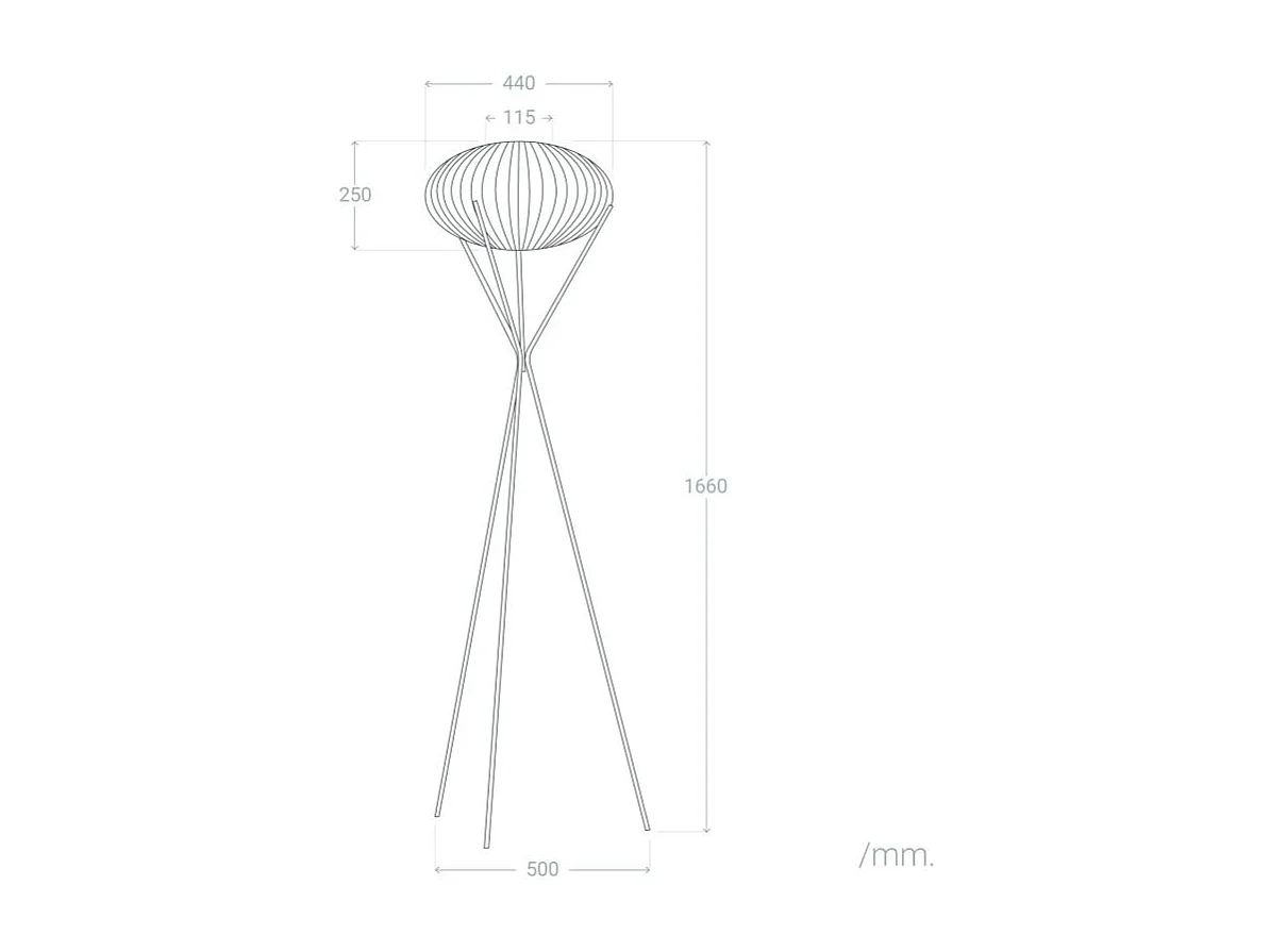 Lampadaire Ronax Naturel
