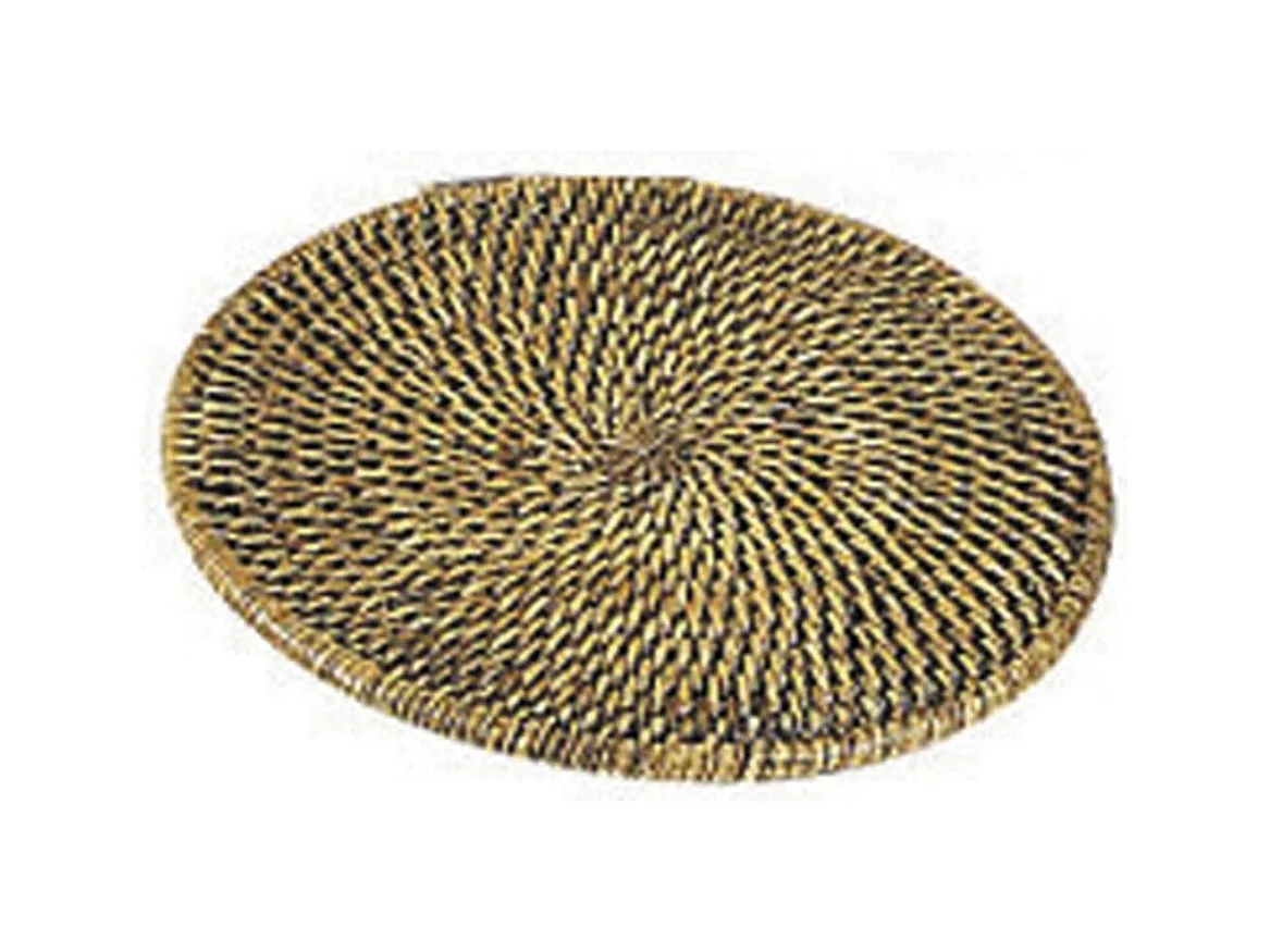Dessous de plat en rotin antique