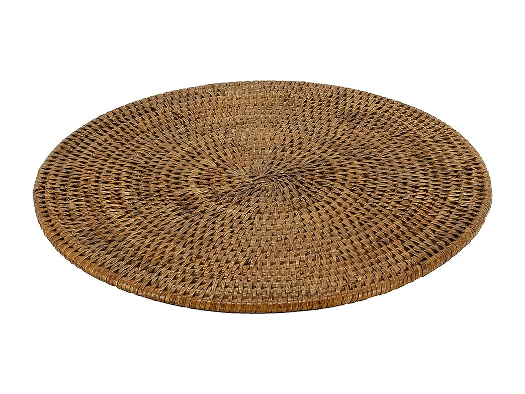 Dessous de plat en rotin antique