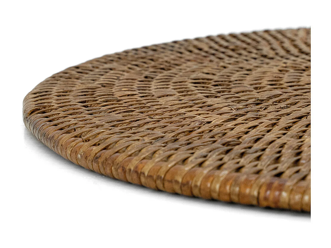 Dessous de plat en rotin antique