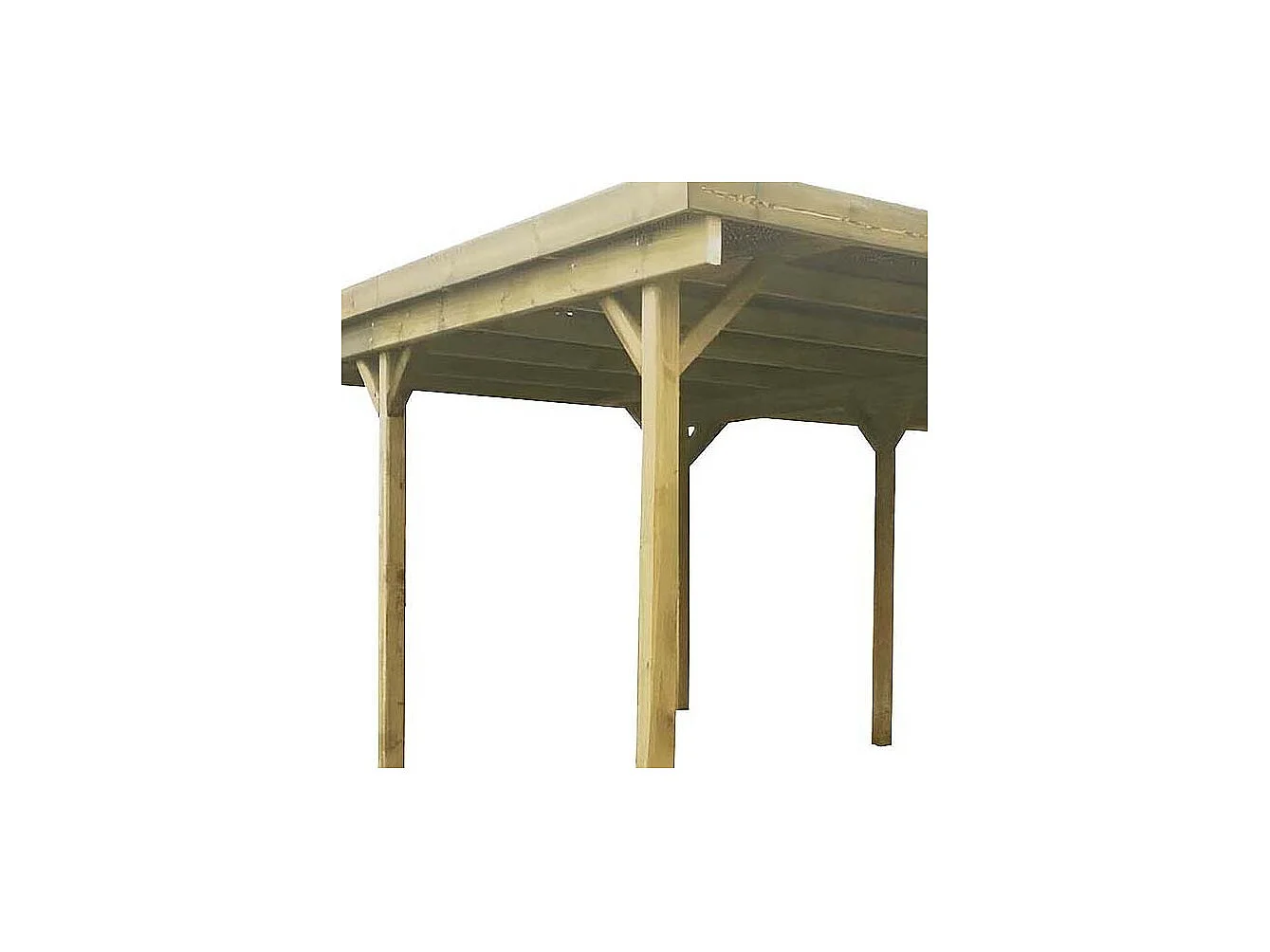 Carport en bois 2 emplacements 6x5 m Basic