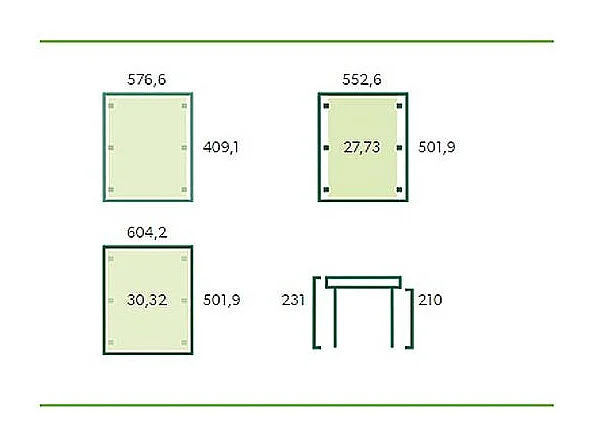 Carport double en bois Basic 6 x 5 m