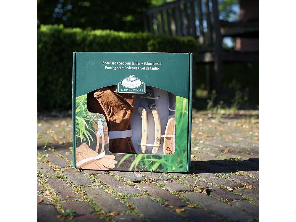 Set d'outils pour tailler avec gant en cuir