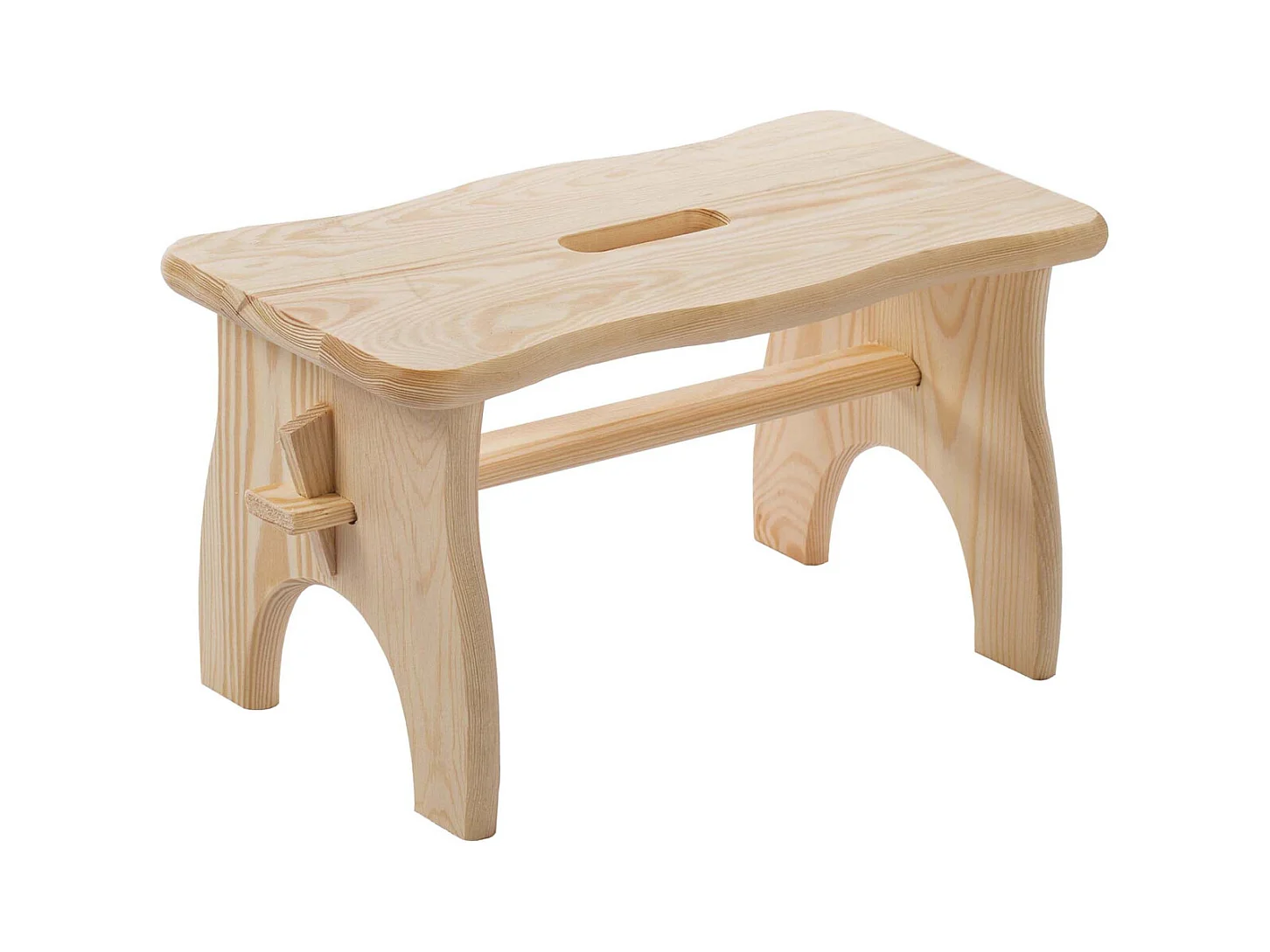 Repose-pieds marche-pieds en pin brut