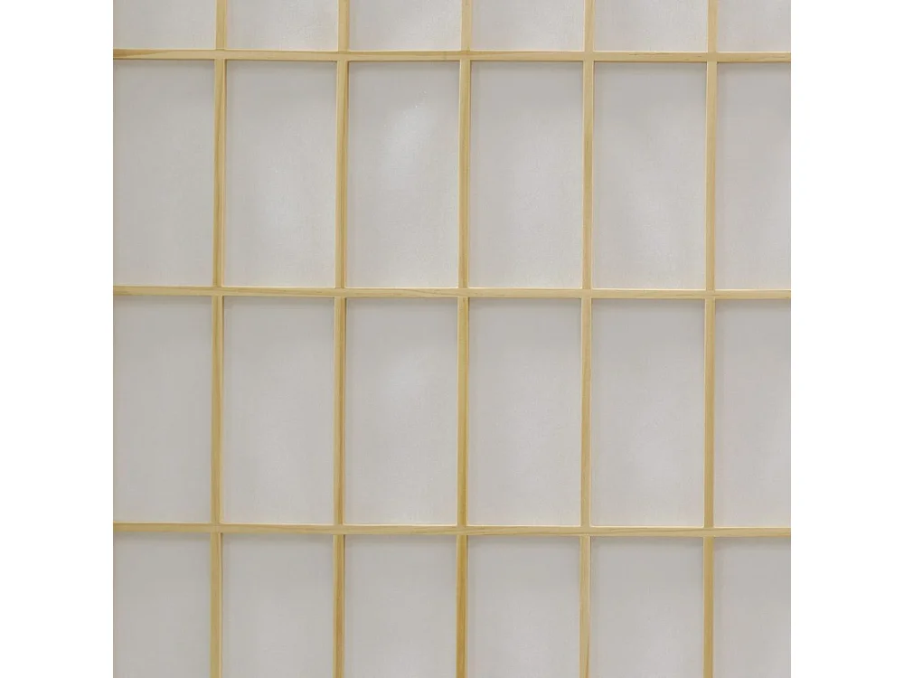 Pantalla grande de pino natural y papel de arroz