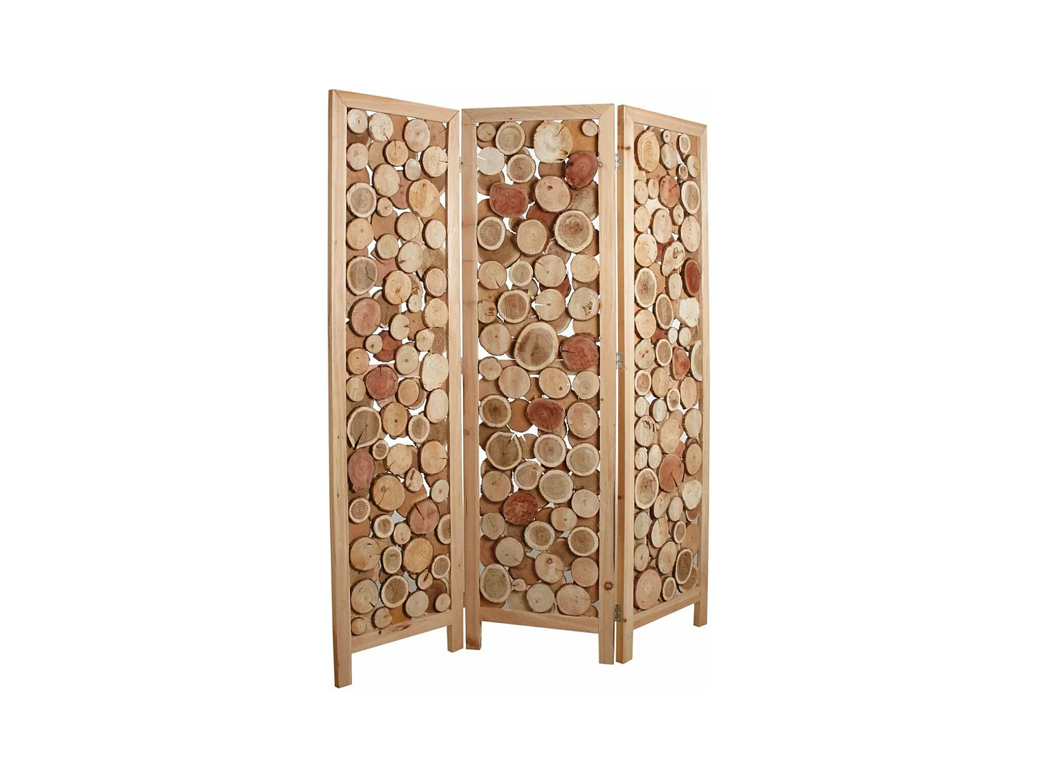 Paravent en rondin de pin