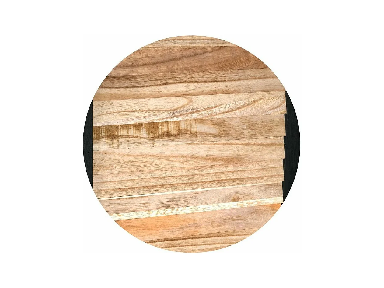 Paravent en bois noir et naturel 3 Panneaux