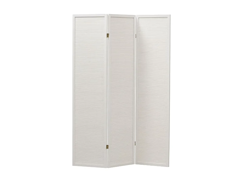 Paravent en pin et bambou laqué