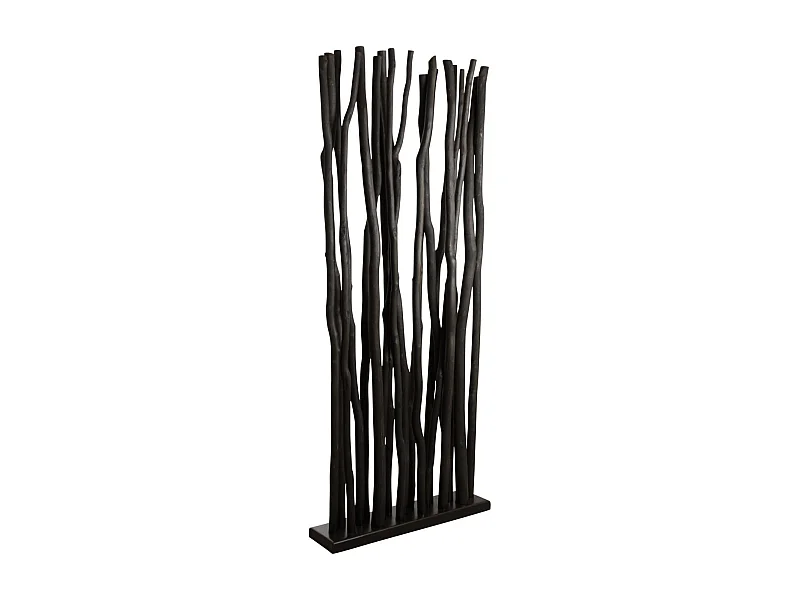 Socle avec 19 tiges de bois Noir