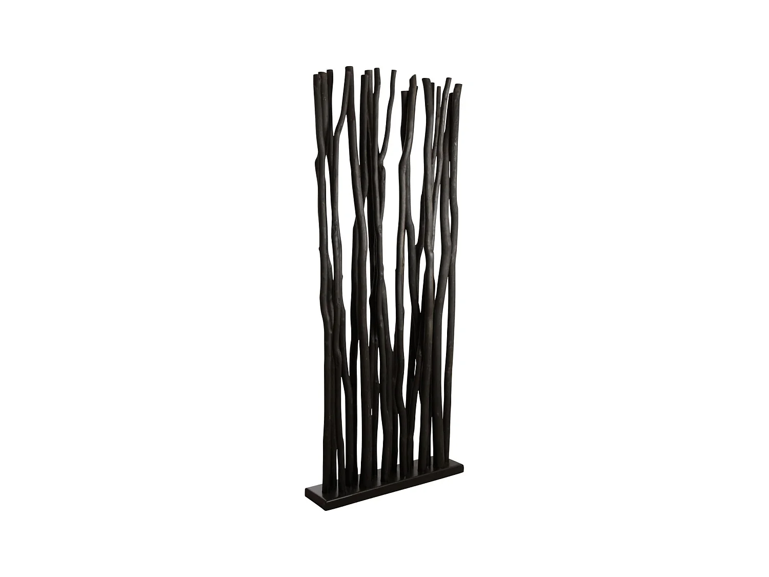 Socle avec 19 tiges de bois Noir