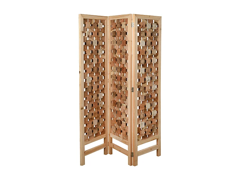 Paravent en pin naturel