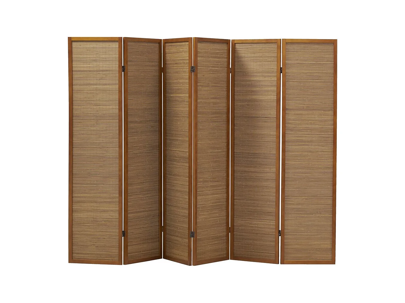 Paravent en pin et bambou 6 Panneaux