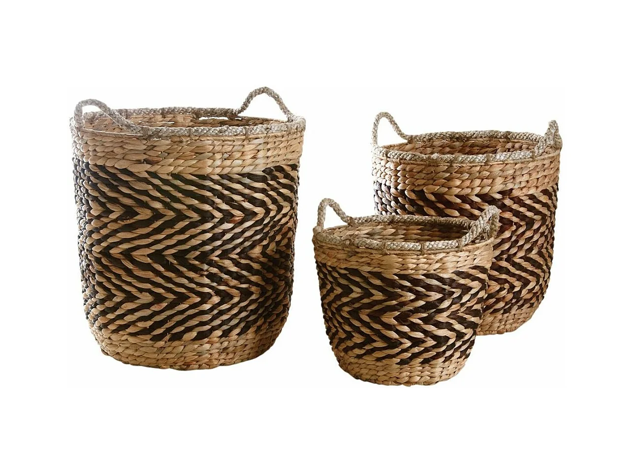 Cache-pots en jacinthe (Lot de 3)