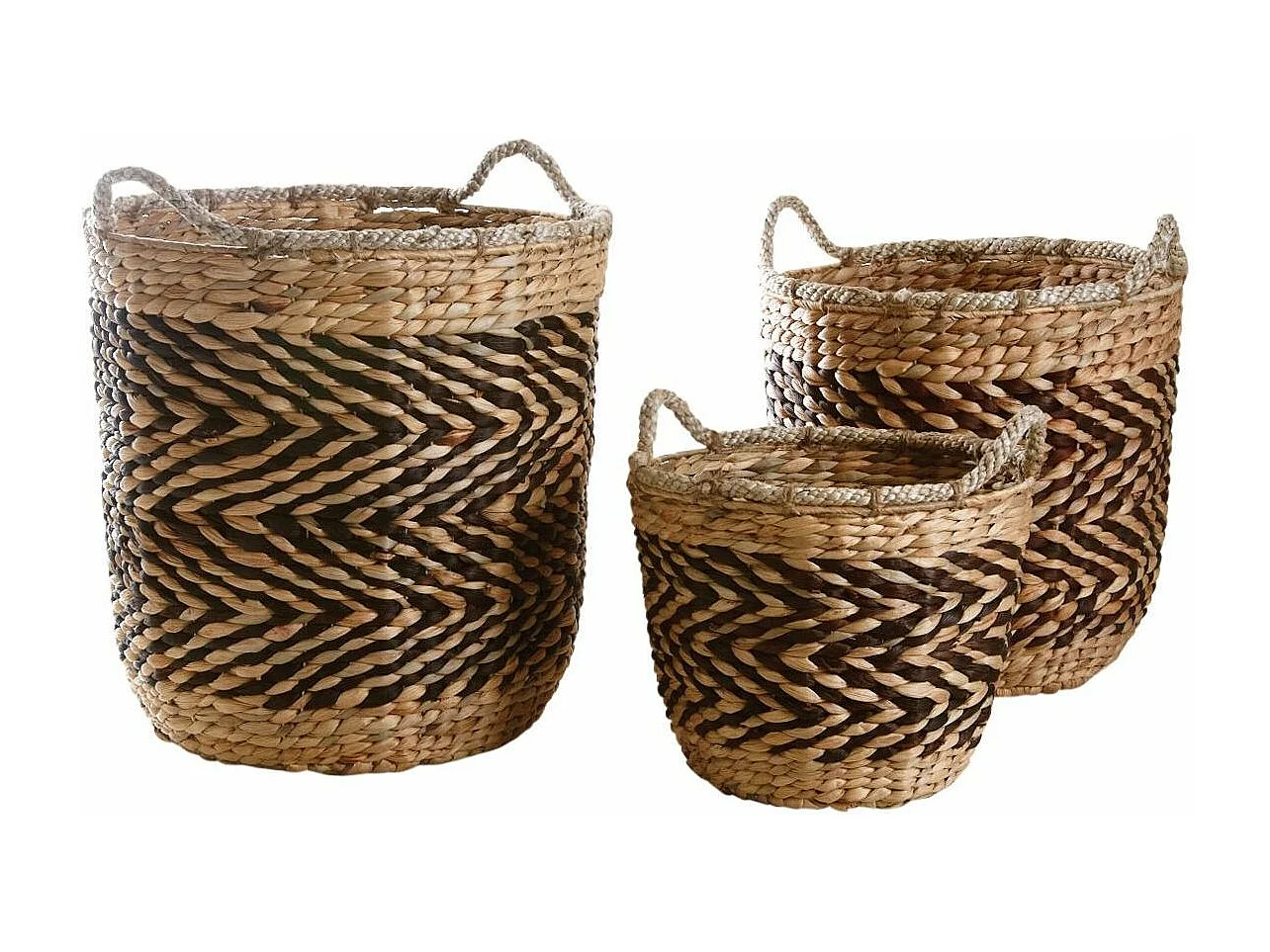 Cache-pots en jacinthe (Lot de 3)