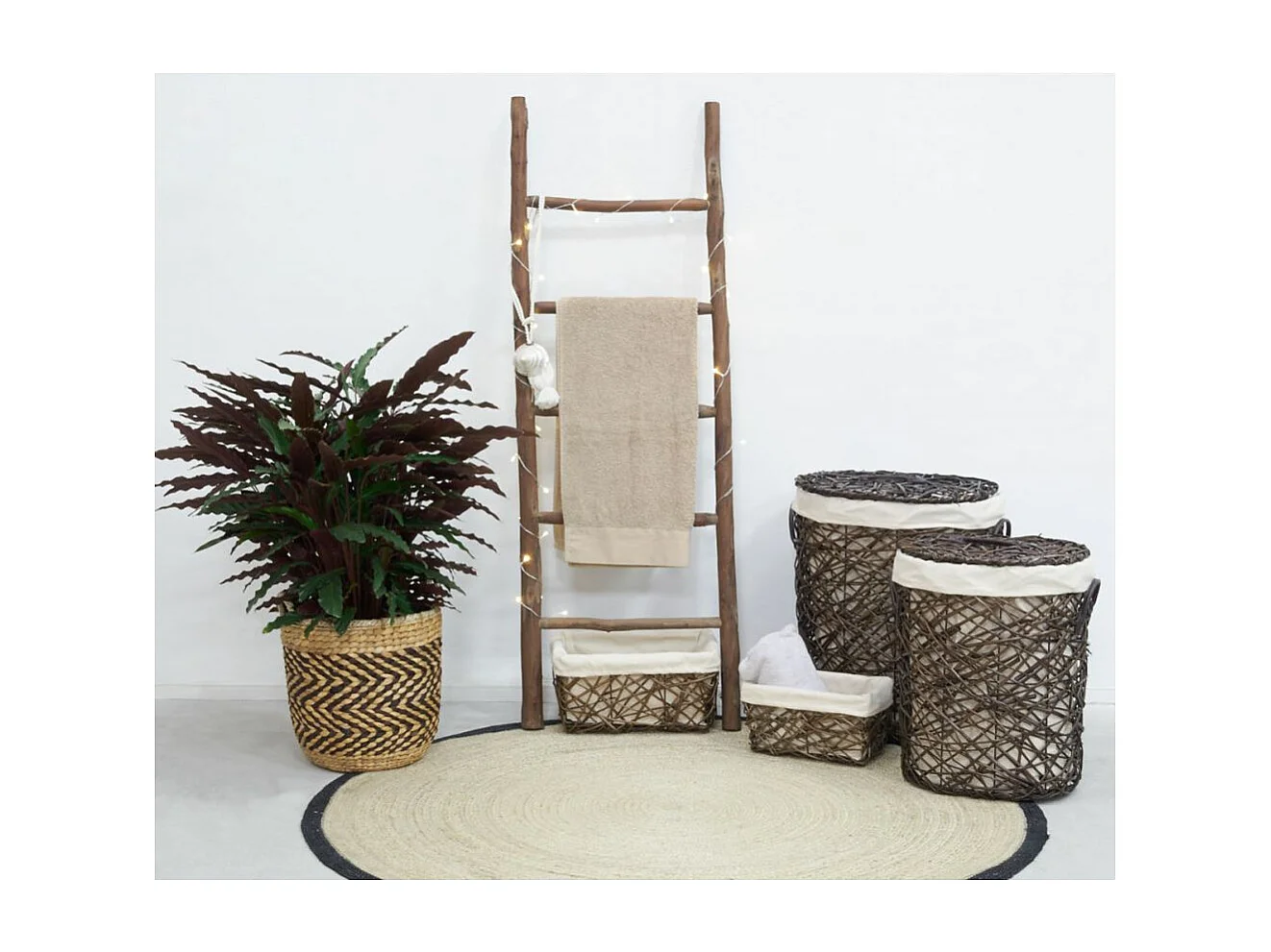 Cache-pots en jacinthe (Lot de 3)