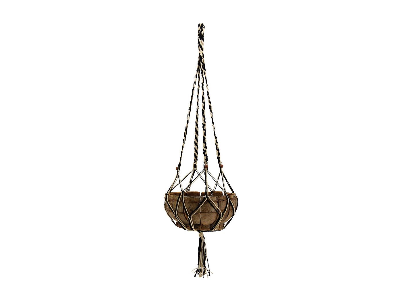 Makramee Blumenampel Mit 6 Beinen – Aus Jute & Baumwolle, 130 Cm Länge (ohne Topf), Für Pflanzenaufhänger In Türkis