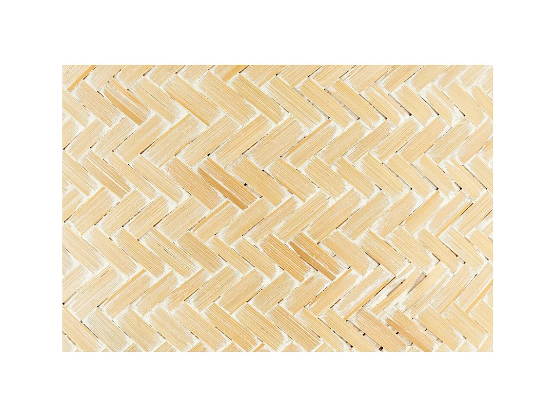 Cache pot rond en bambou patiné (Lot de 5)