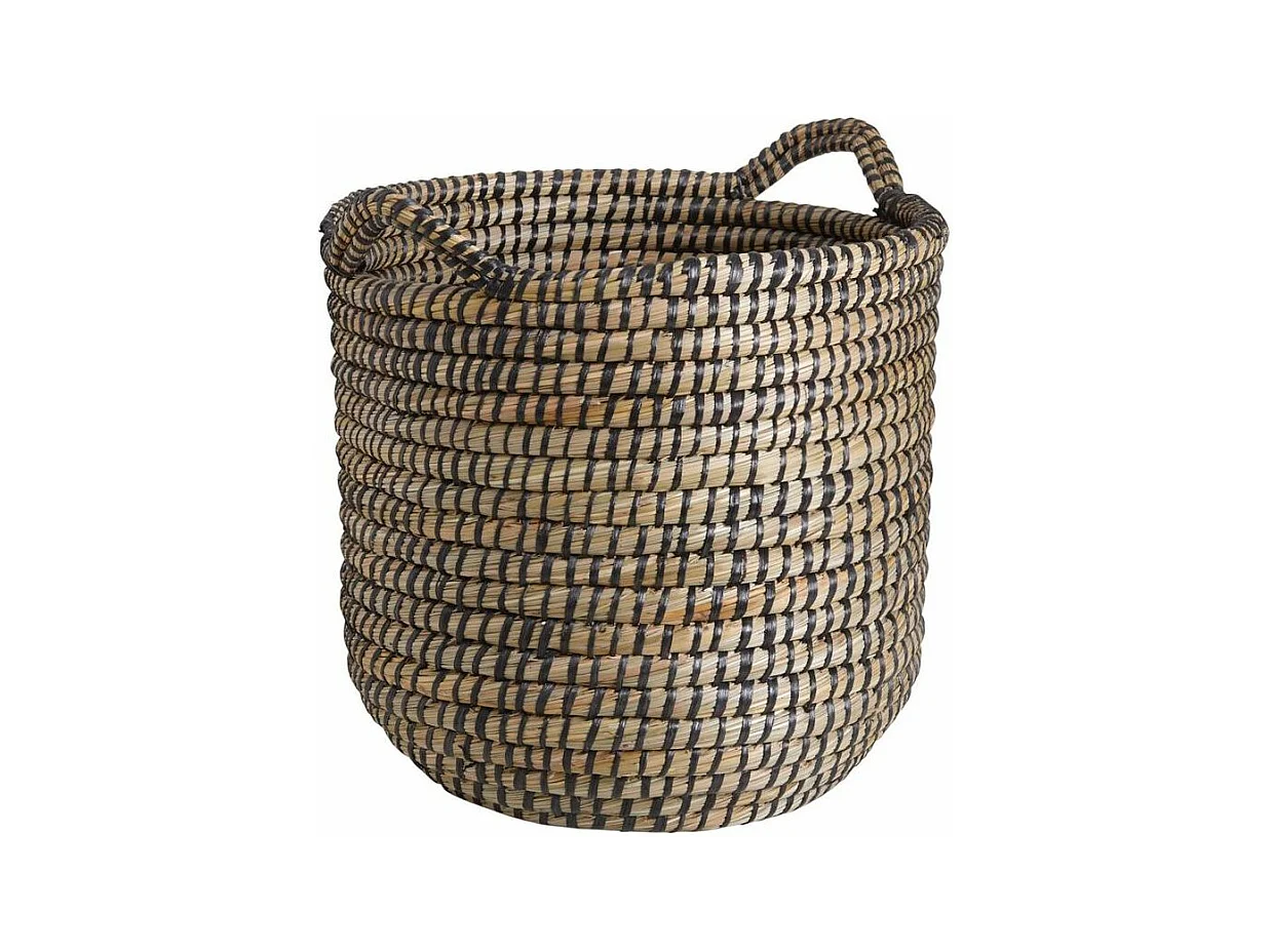 Cache-pots ronds en jonc (lot de 3)