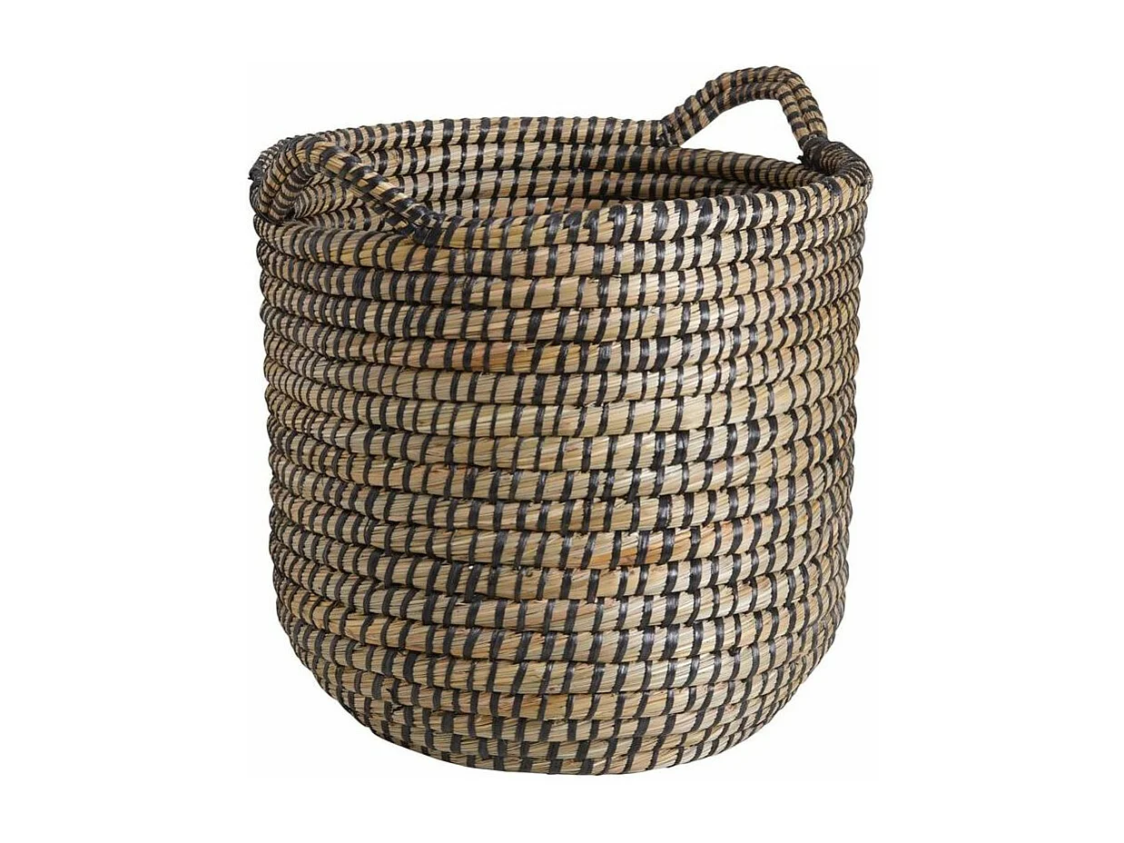 Cache-pots ronds en jonc (lot de 3)