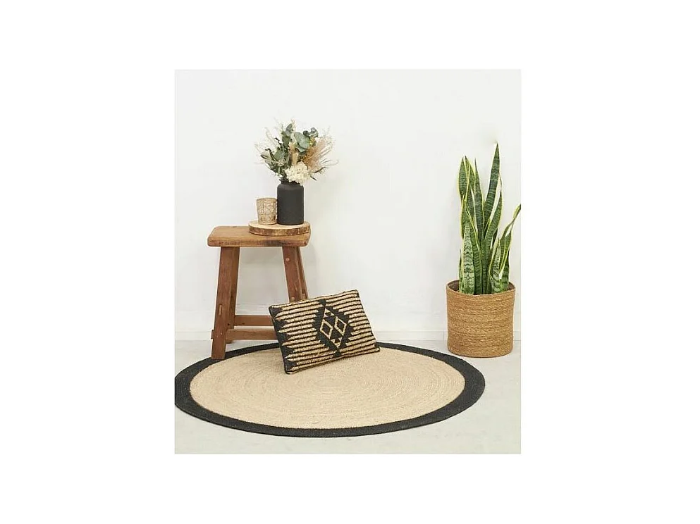 Coprivaso rotondo in giunco naturale (set di 6)