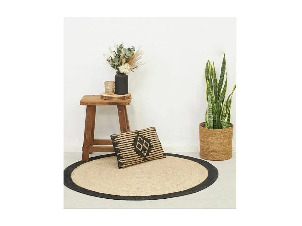 Cache-pots ronds en jonc naturel (Lot de 6)