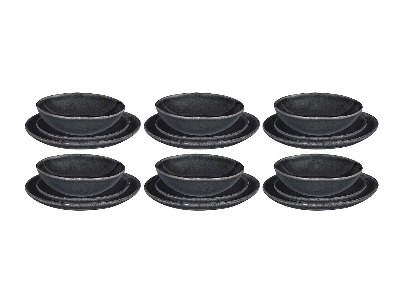 Tafelservice 18-teilig aus Steingut