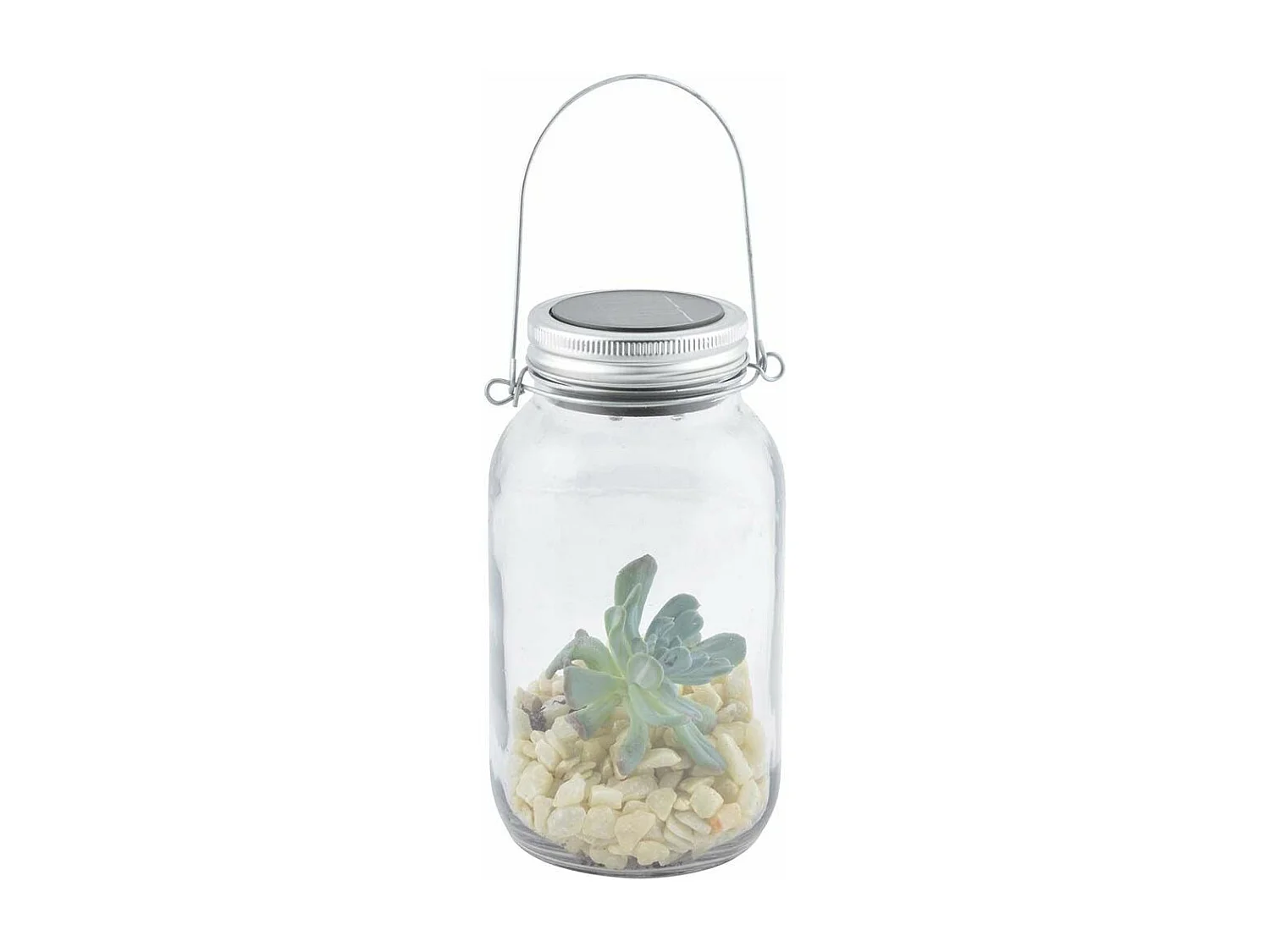 Bocal solaire LED en verre