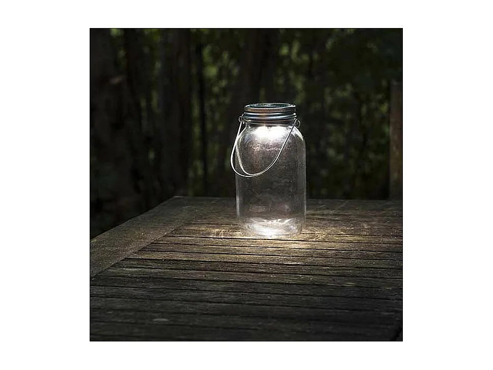 Bocal solaire LED en verre