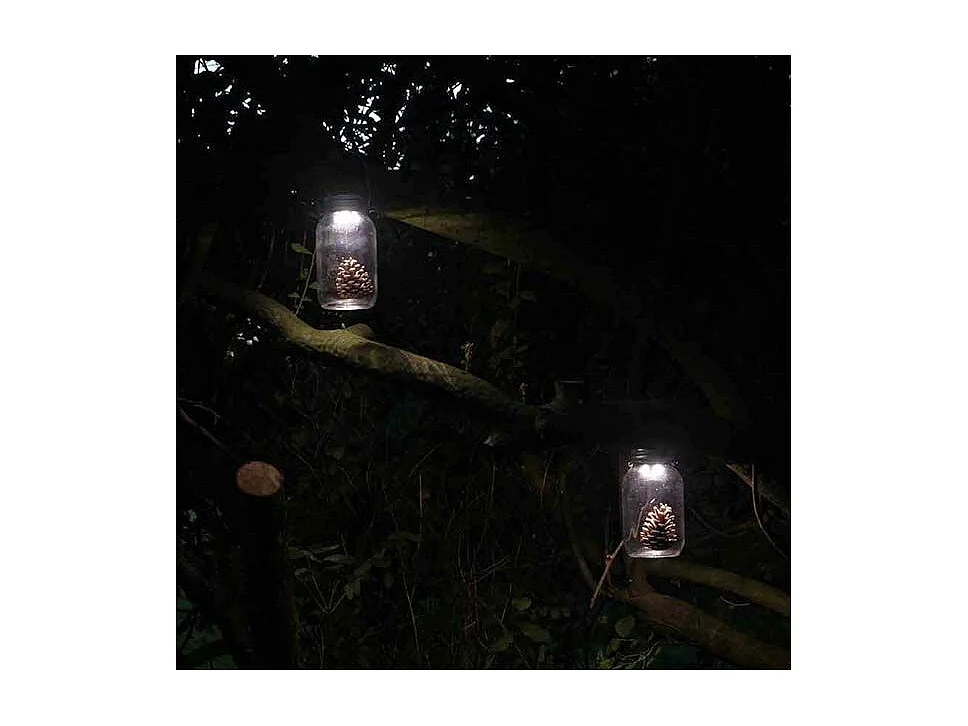 Bocal solaire LED en verre